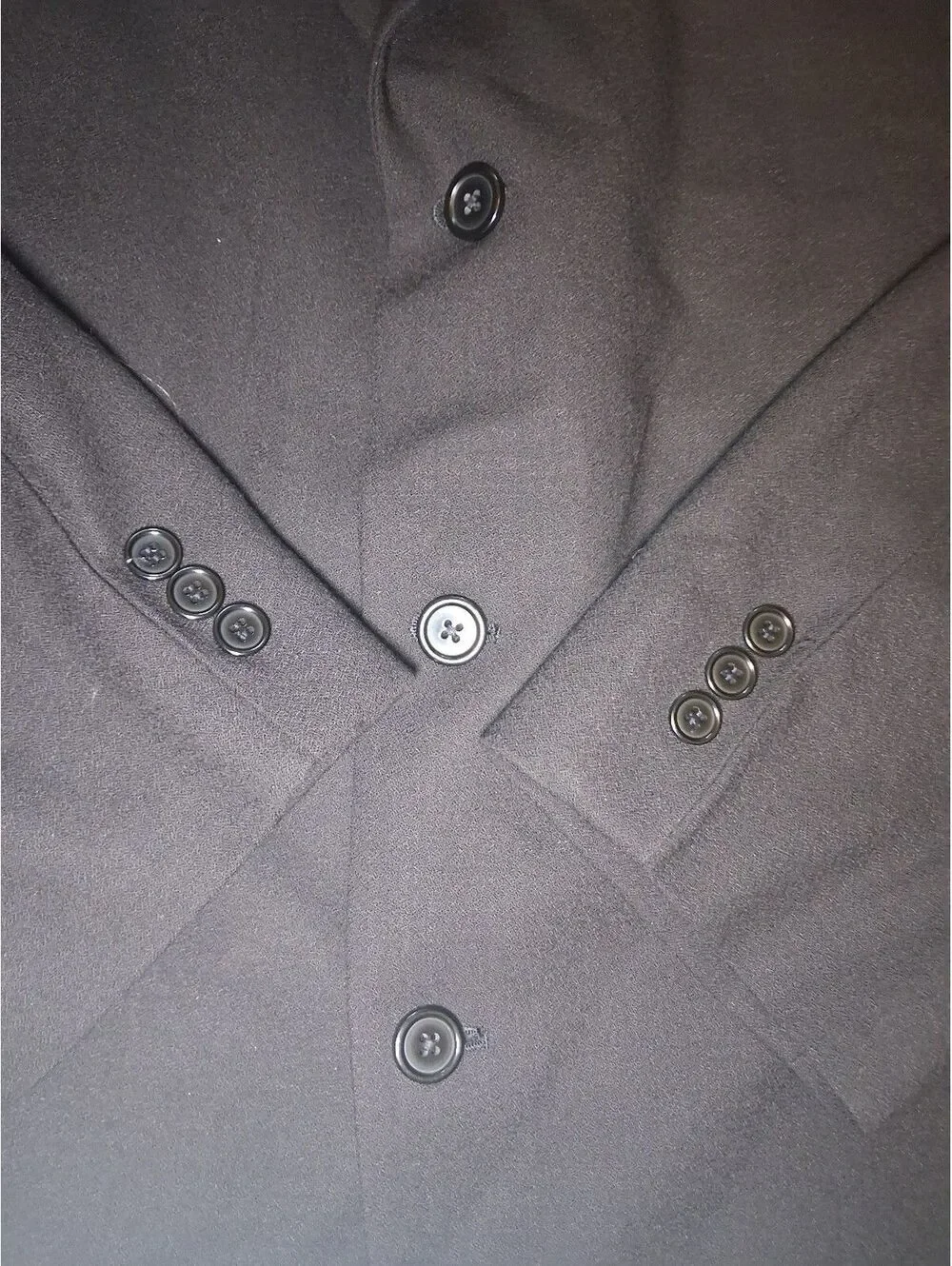 Givenchy Suit Jacket Sport Coat 48R Black 100% Worsted Wool